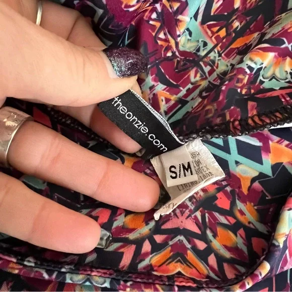 Onzie standard rise full length quick dry leggings S/M - Picture 4 of 5